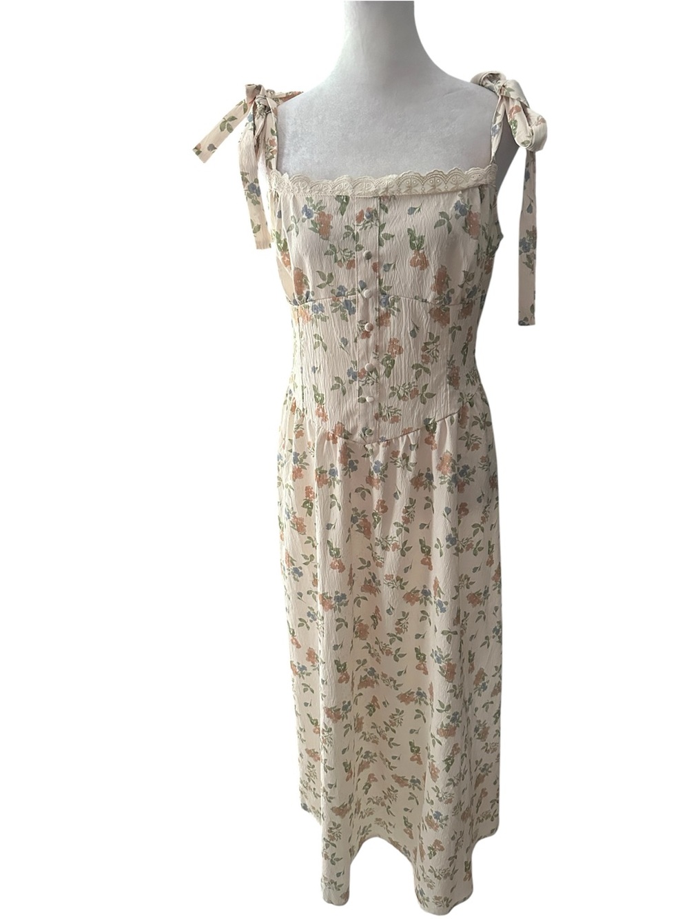 Cider corset style Cottagecore sundress size XL - Picture 2 of 4